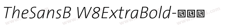 TheSansB W8ExtraBold字体转换